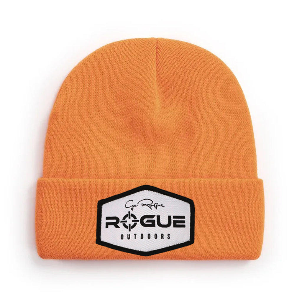 Rogue Beanie Orange Rogue Patch Hat Rogue Outdoors 0698