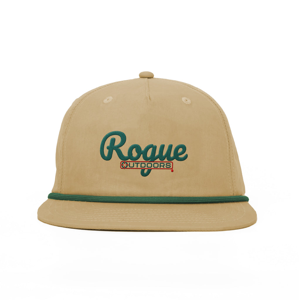 Rogue Umpqua Rope Cream/Green/Red Blood Drip Hat