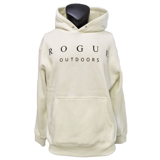 Rogue Hoodie Off-White with Black Rogue Logo